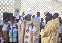 Binao/Tiassalé : La paroisse Sainte Anne a fêté ses 10 ans en présence de l’Evêque d’Agboville